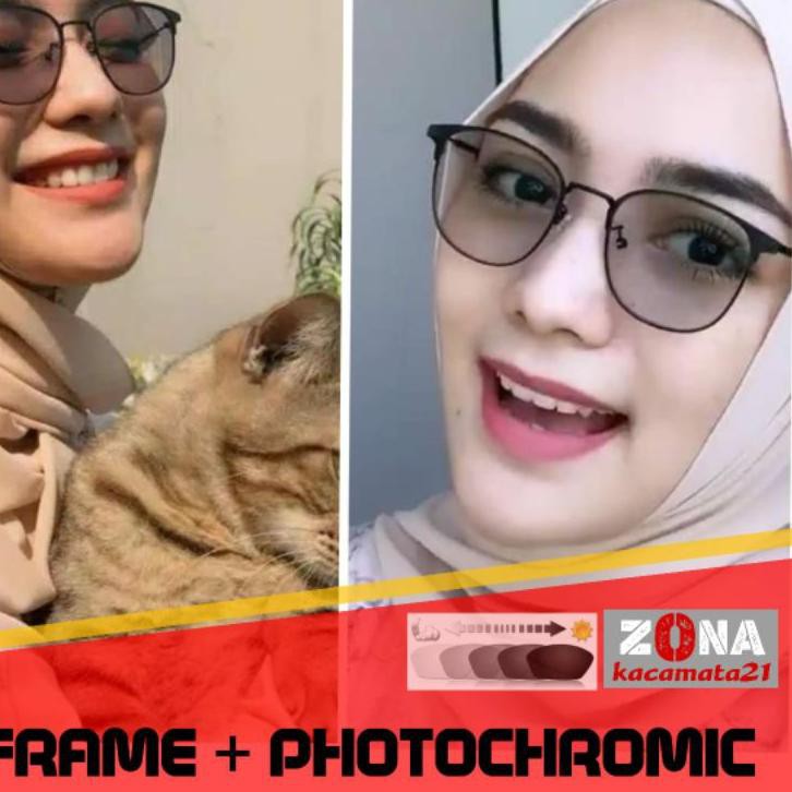 Jual (dic-1272) Kacamata photocromic,normal,minus,plus,silinder,bisa ...