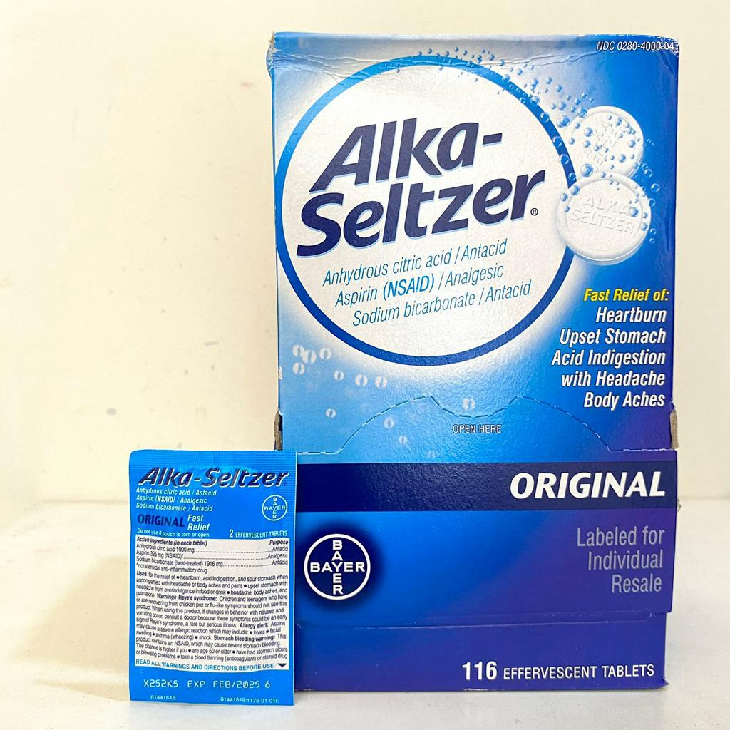 Jual Alka Seltzer Original 1 Strip Isi 2 Tablet | Shopee Indonesia