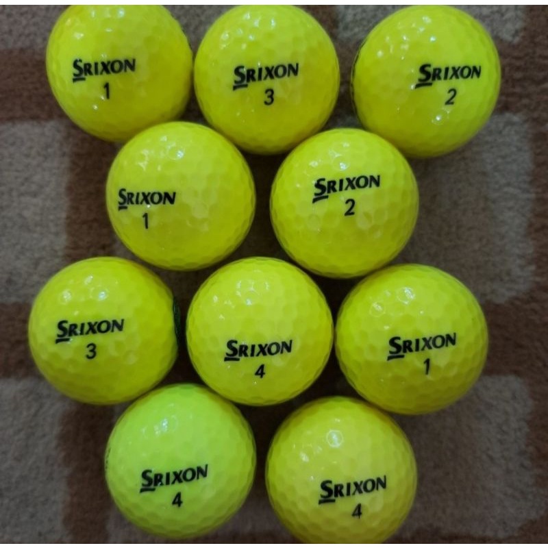 Jual Bola Golf Srixon Soft Feel Warna Kuning Grade A isi 10 pcs ...