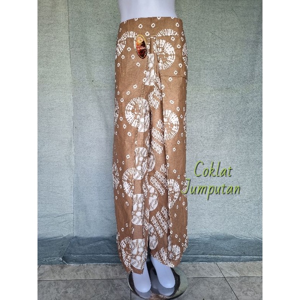 Jual New Celana Batik Kulot Panjang Layer Tumpuk Kerja Kantoran Formal Outfit Pesta Cod