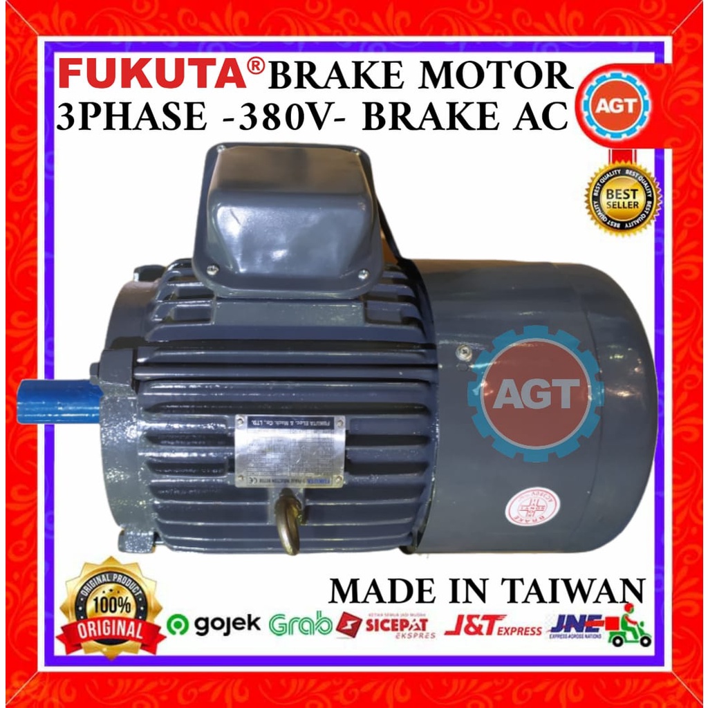 Jual BRAKE MOTOR FUKUTA AC 3KW 4HP 4POLE 3PHASE FOOT | Shopee Indonesia