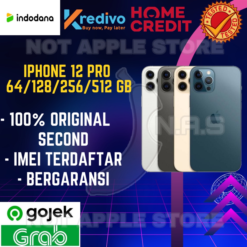 Jual IPHONE 12 PRO 128GB 256GB 512GB SECOND FULLSET ORIGINAL | Shopee ...