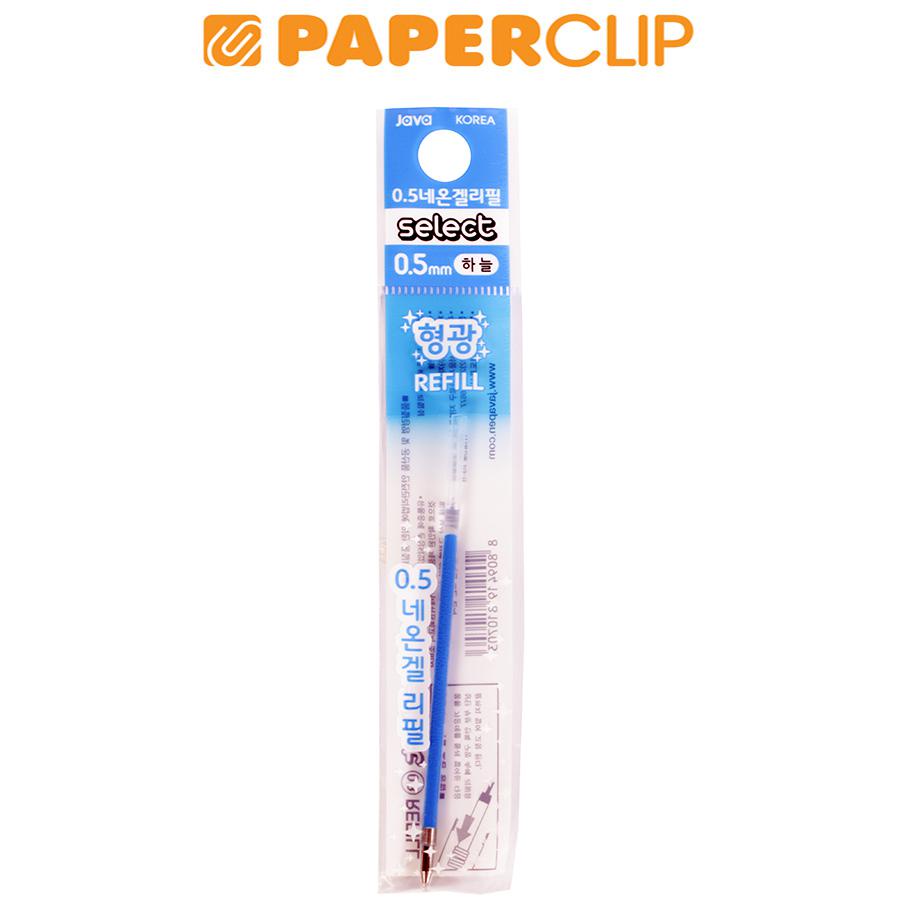 Jual REFIL PEN JAVA PEN LIGHT BLUE NEON GEL | Shopee Indonesia
