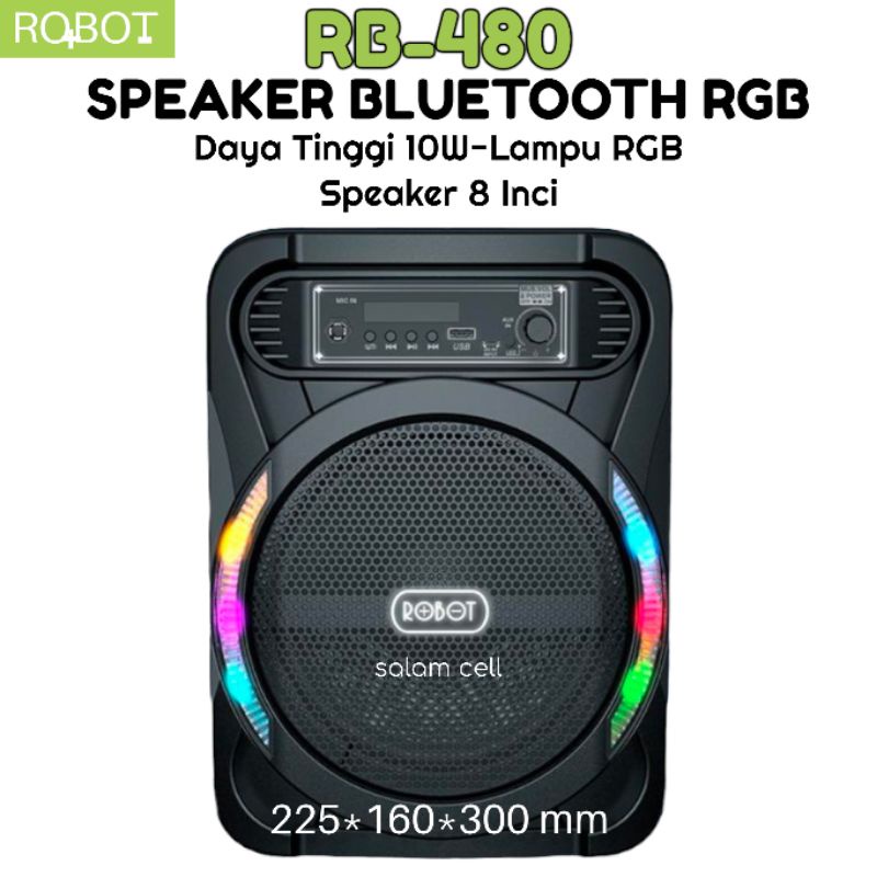 Jual Spiker Bluetooth Robot RB450 Speaker 8inch Original Bergaransi ...