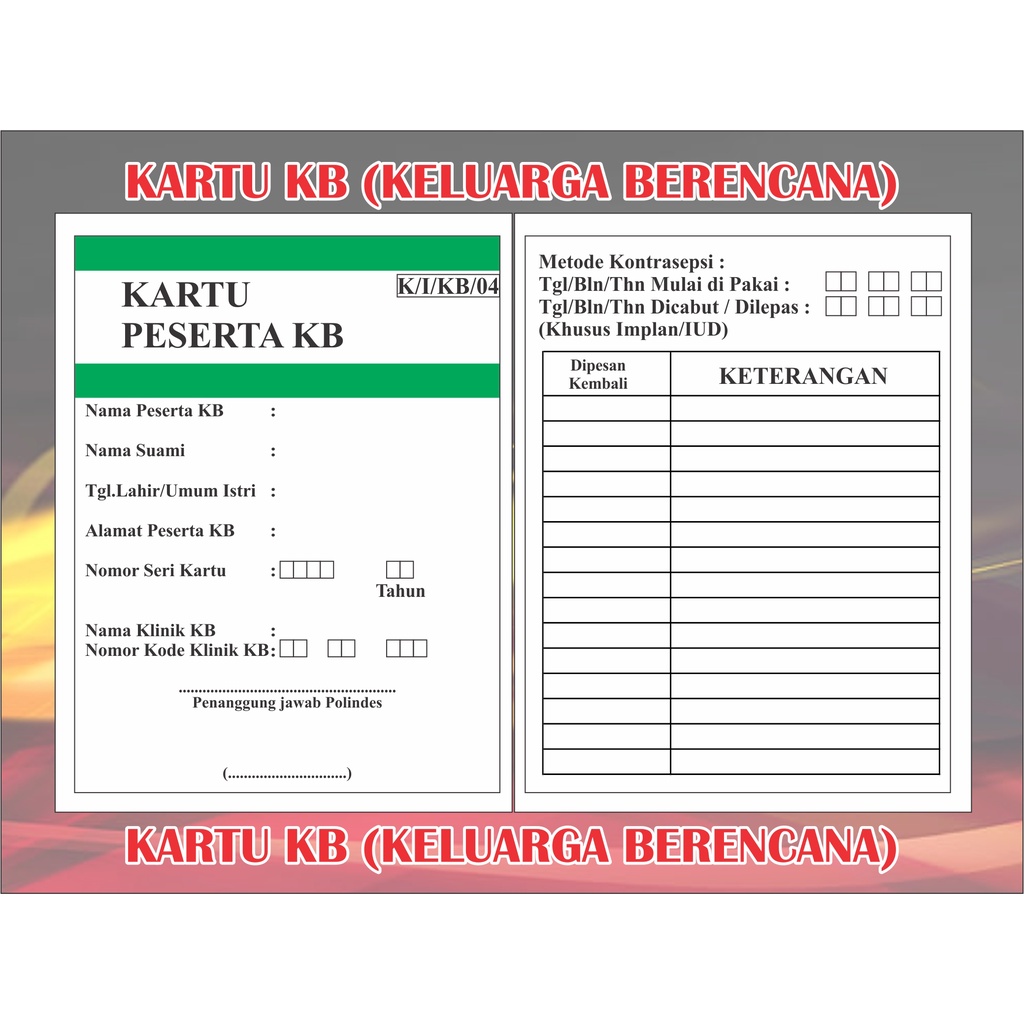 Jual kartu KB murah harga per 100 PCS | Shopee Indonesia