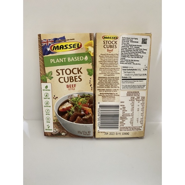 Jual Massel Beef Stock Cubes 105g Shopee Indonesia
