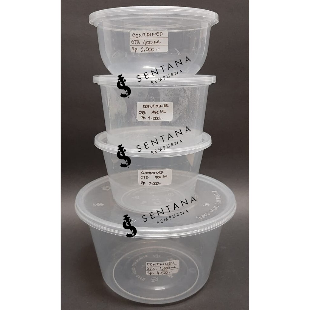 Jual Pot Plastik Thinwall Otb 1500ml Bulat Food Container Box Makanan