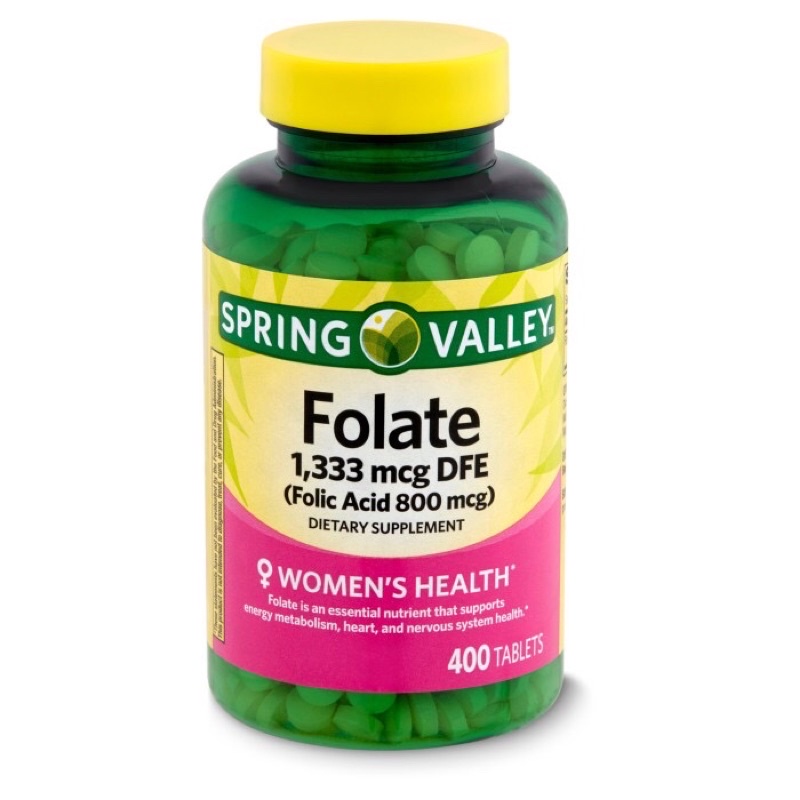 Jual Spring Valley Folate Folic Acid Dietary Supplemento | Shopee Indonesia
