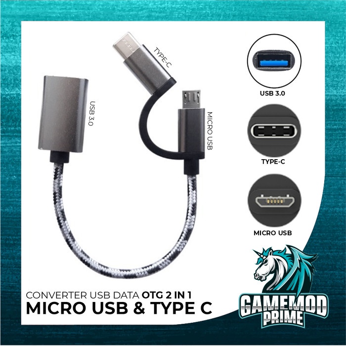 Jual Kabel Converter Adaptor Otg Type C Micro Usb In Best Quality Shopee Indonesia