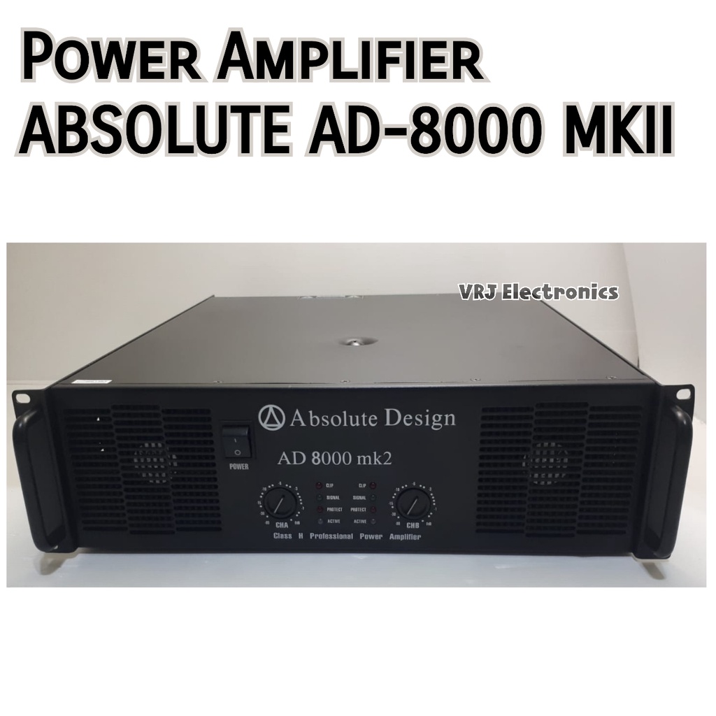 Jual Power Amplifier ABSOLUTE AD8000 MKII | Shopee Indonesia