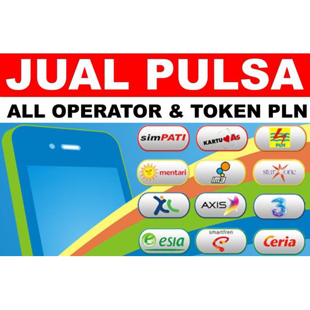 Jual pulsa all operator/paket data/token pln prabayar murah meriah ...