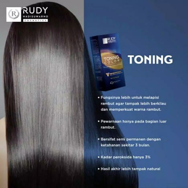 Jual RUDY HADISUWARNO Toning Color Natural Color / Toning Rudi | Shopee ...