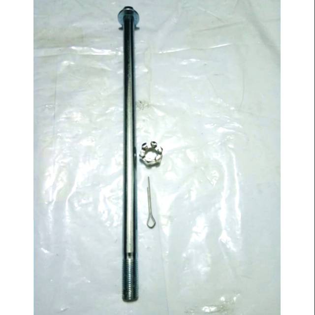 Jual As Roda Belakang + Mur & Pin Jupiter Mx New Berkualitas P= 25.5cm ...