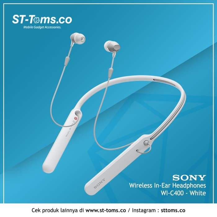 Jual Sony WI C400 / WIC400 / C400 Wireless In-Ear Headphones Putih Best ...