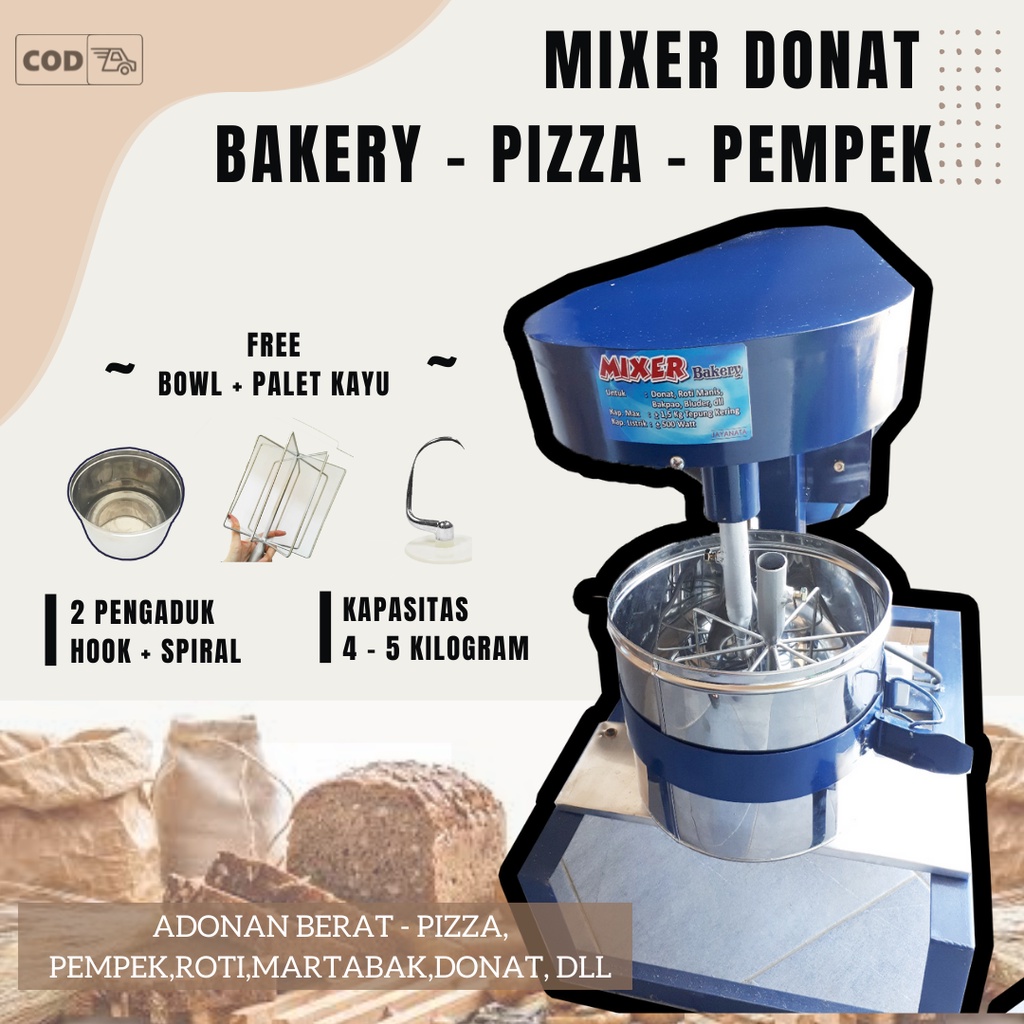 Jual mixer donat dan roti 5 kg / mixer donat dan roti mito mixer pizza ...