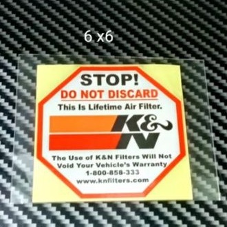 Jual STICKER K&N STOP STICKER PRINCUT | Shopee Indonesia
