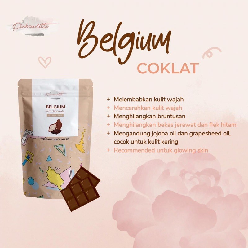 Jual MASKER ORGANIK PINKROULETTE FACE MASK (Full Size 60 gram) | Shopee ...