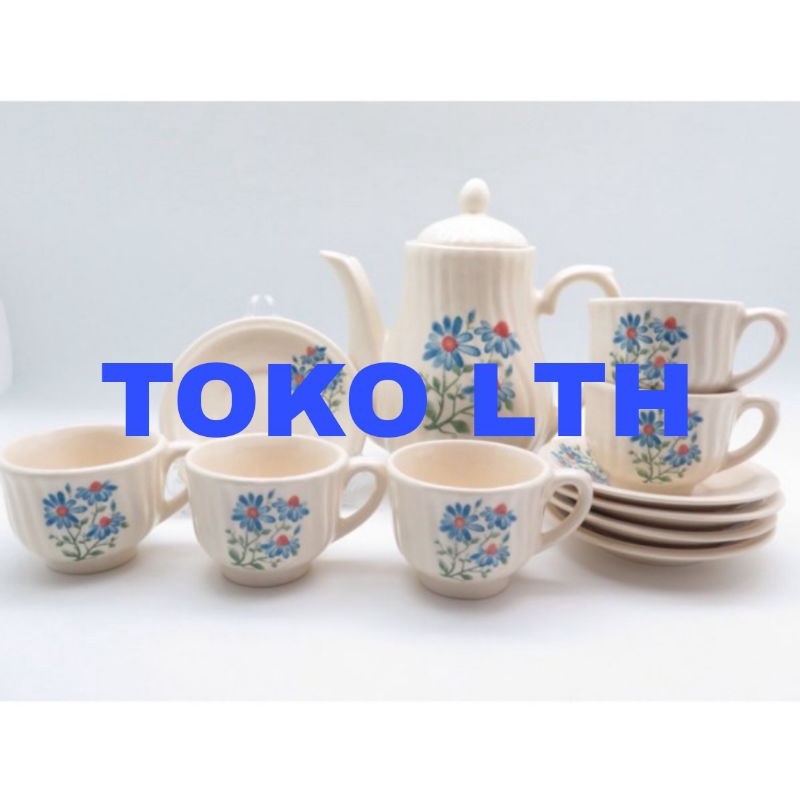 Jual Tea Set Teko Keramik Nikura Coffee Set Teko Tutup Cangkir Set Lepek Shopee Indonesia 6356