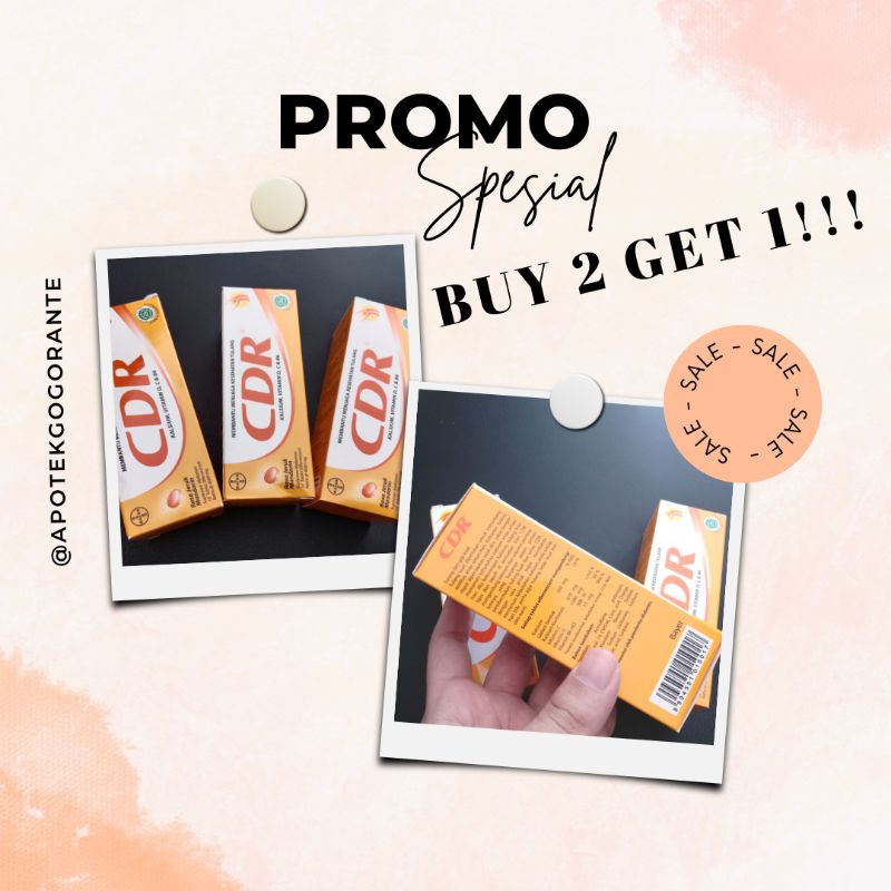 Jual CDR effervescent rasa jeruk (buy 2 get 1) | Shopee Indonesia