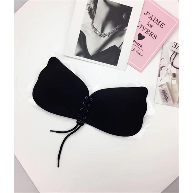 Jual Backless Self Adhesive Push Up Angel Bra Tempel BH Pushup Backless Invisible V Bra Wing