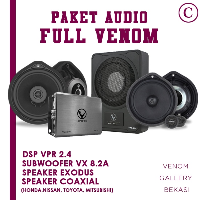 Jual Paket Audio Mobil Venom C Speaker Way Speaker Coaxial Dsp