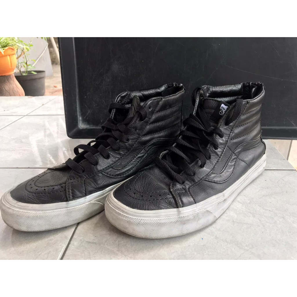 Vans sk8 sale hi zip leather