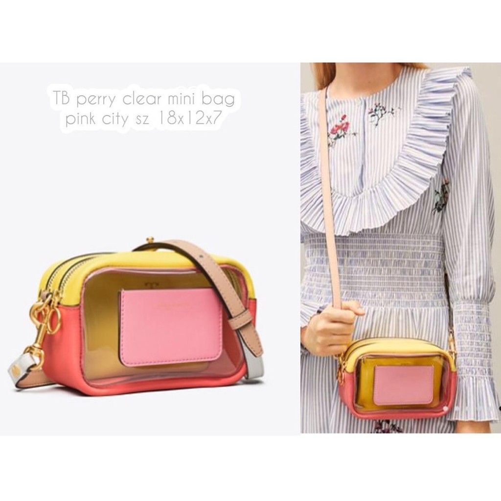 Tory burch perry on sale clear mini bag