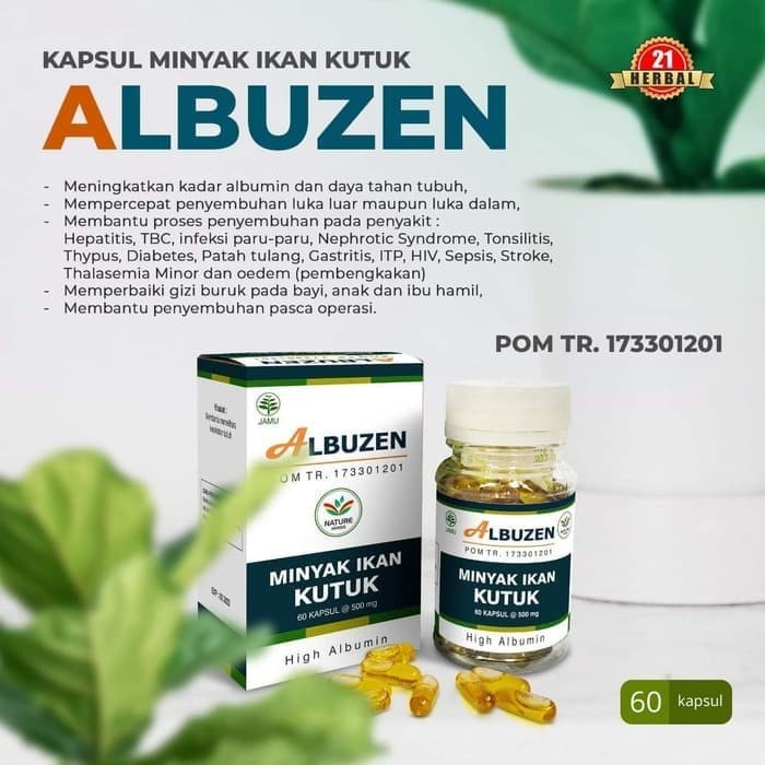 Jual ALBUZEN Minyak Albuzen Minyak Ikan Kutuk Minyak Gabus Albumin Obat ...