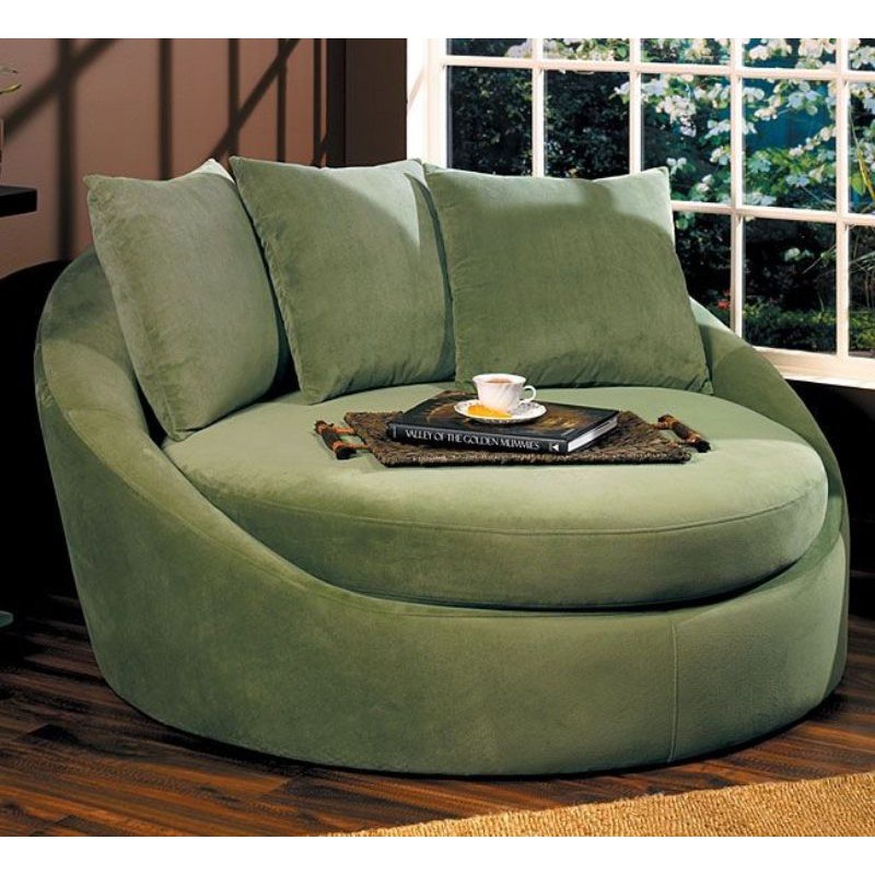 Jual Big Sofa Bulat oval ottoman + 3 bantal - Wonten Art Bench | Shopee ...