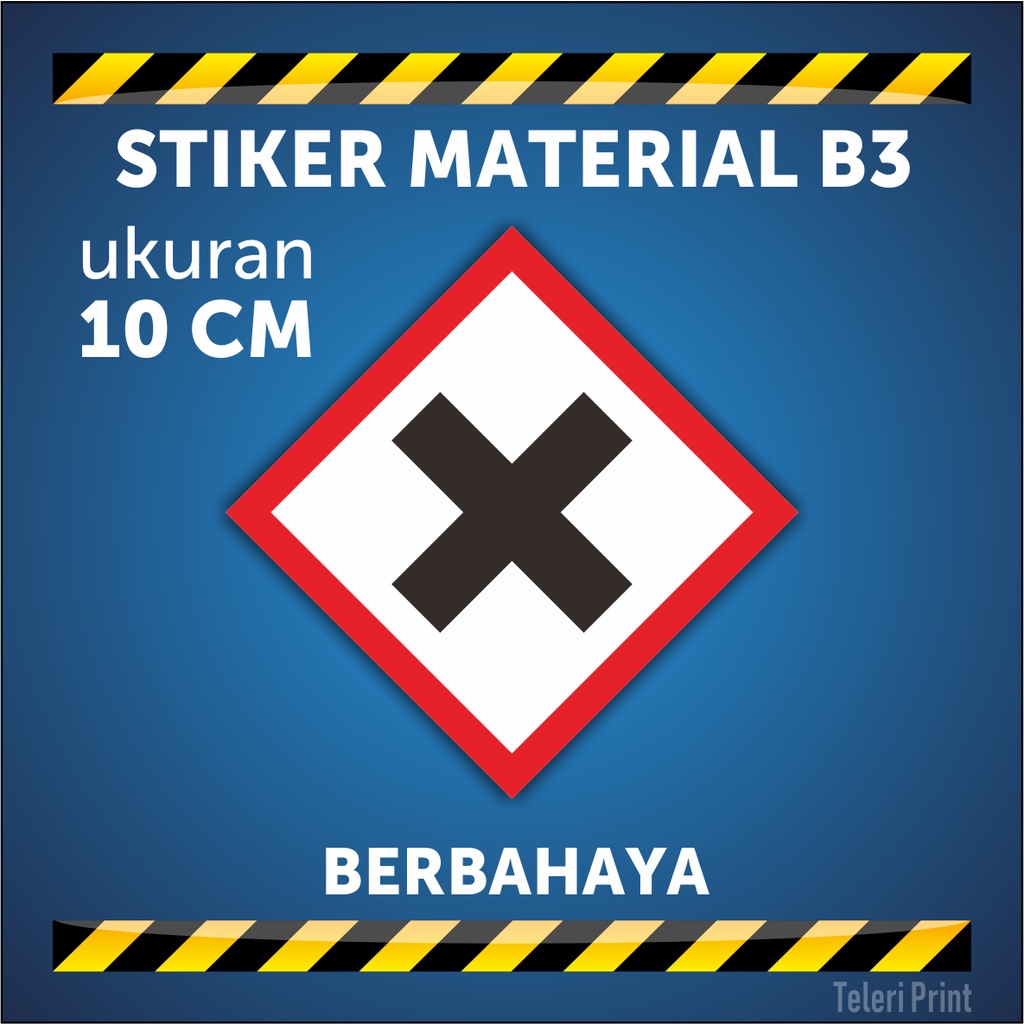 Jual Stiker Material B3 BERBAHAYA Ukuran 10 Cm | Shopee Indonesia