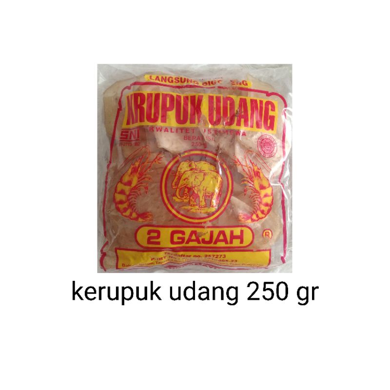 Jual Kerupuk Udang Cap Gajah Gr Mentah Shopee Indonesia