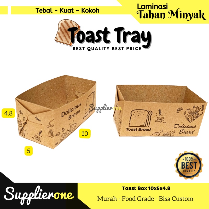 Jual Toast Tray Dus Toast Box Toast Tray Box Roti Toast Dus Roti Bakar Kardus Toast