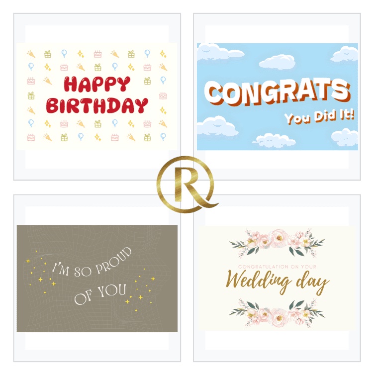 Jual Kartu Ucapan Greeting Card Wedding Card Birthday Card | Shopee ...