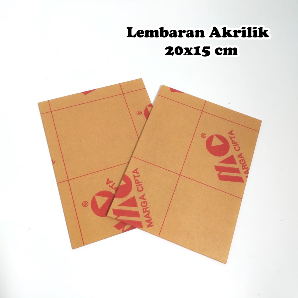 Jual Akrilik Lembaran 20x15 cm Akrilik 2mm Akrilik Bening Lembaran