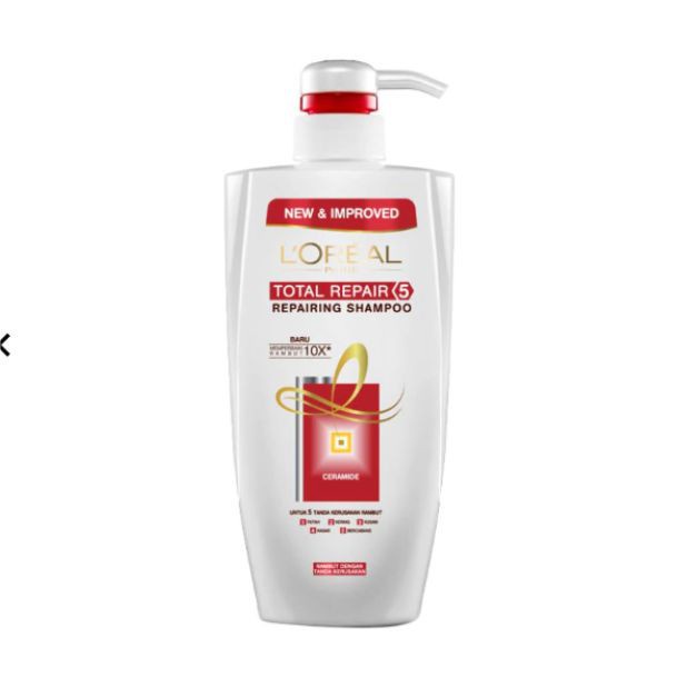 Jual L'Oreal Paris Hair Care Total Repair 5 Shampoo 620 Ml / Shampo Loreal Jumbo 620 ml Shopee