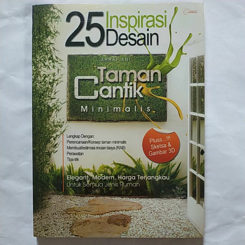 Jual Buku Desain " 25 Inspirasi Desain Taman Cantik Minimalis