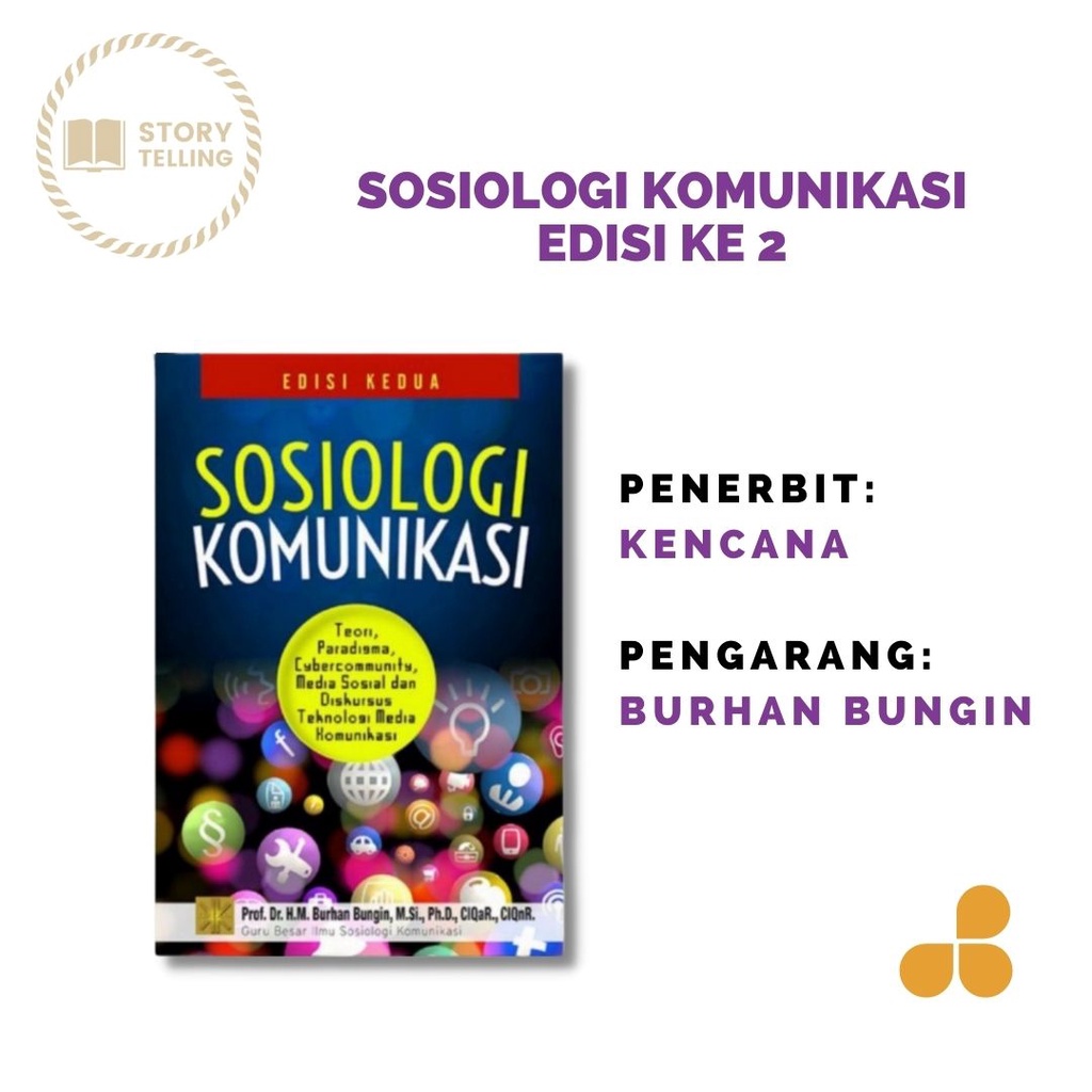 Jual Buku SOSIOLOGI KOMUNIKASI, By - Burhan Bungin [ORIGINAL] | Shopee ...