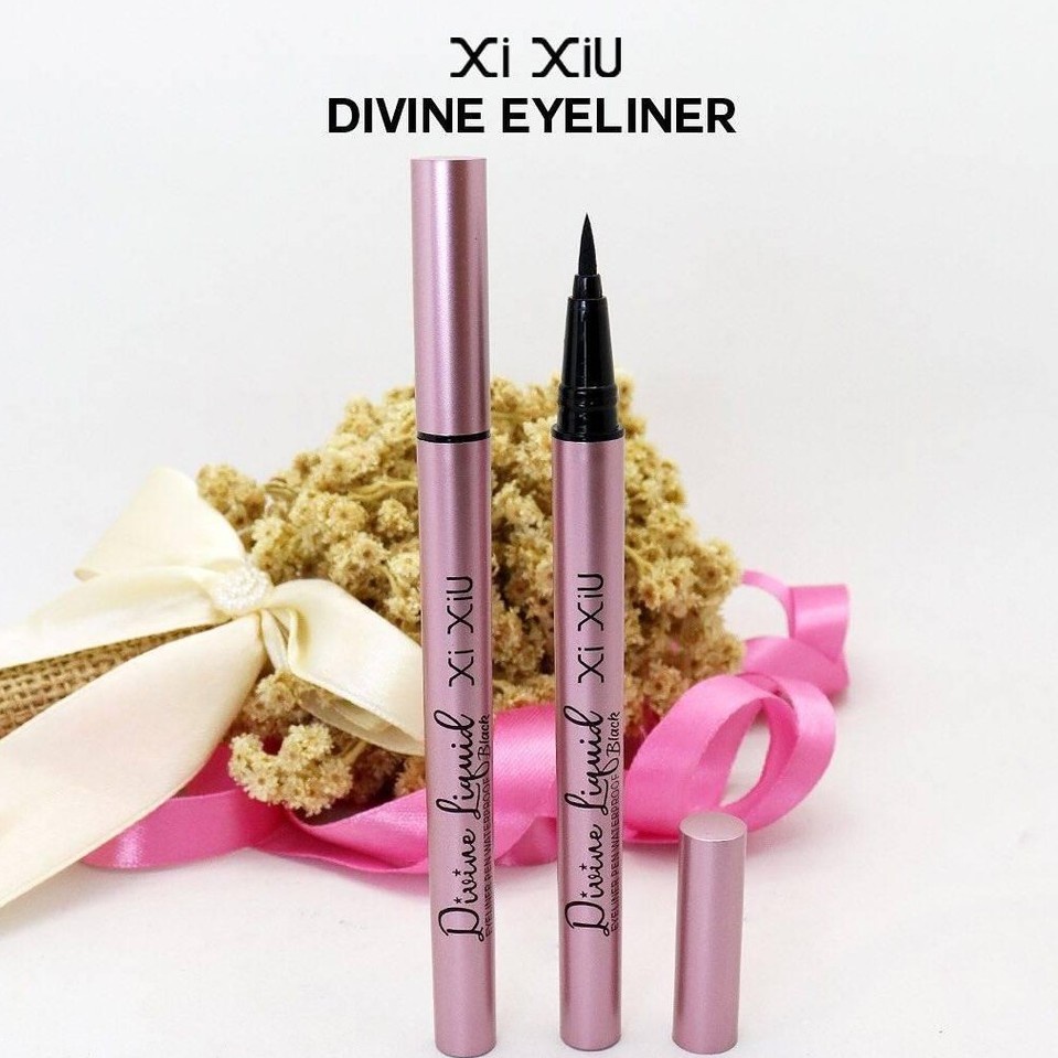 Jual Xi Xiu Divine Eyeliner Pen Black (KEMASAN WARNA UNGU) Shopee
