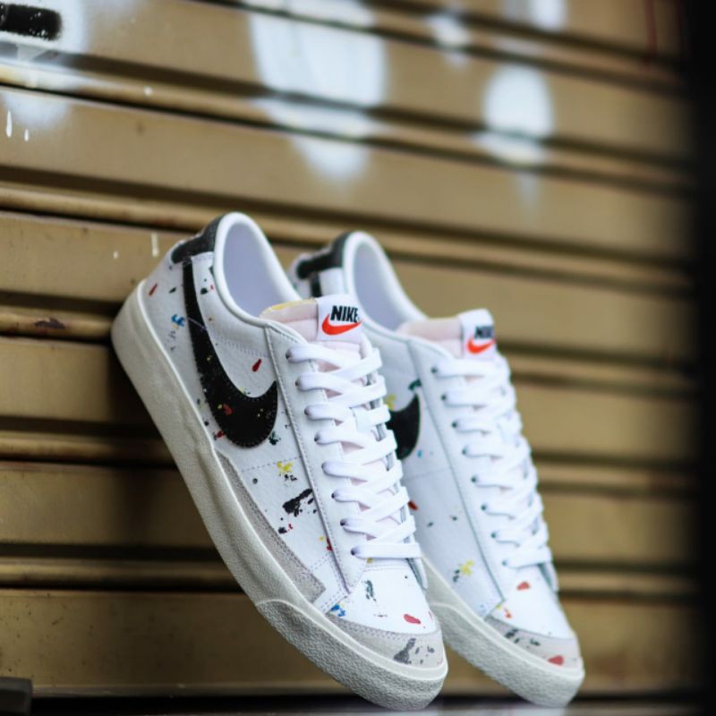 NIKE BLAZER LOW WHITE BLACK MULTICOLOR