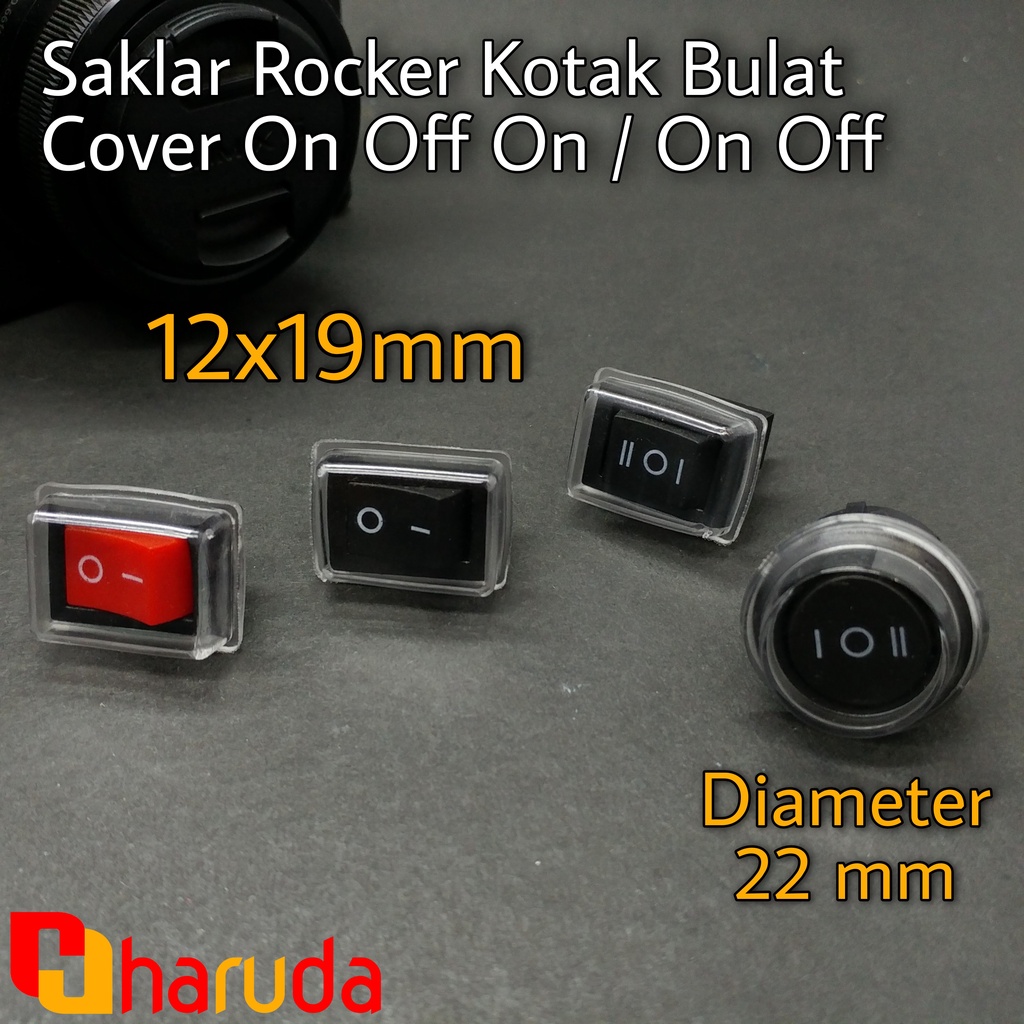 Jual Saklar Rocker Kotak On Off On dan On Off 12 x 19 mm | Shopee Indonesia