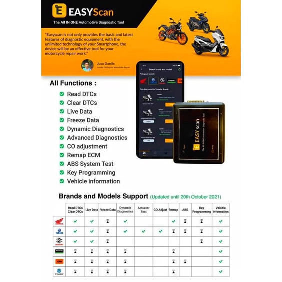 Jual Scanner EasyScan Easy Scan Bukan Smartool MST - remap Honda - Off ...