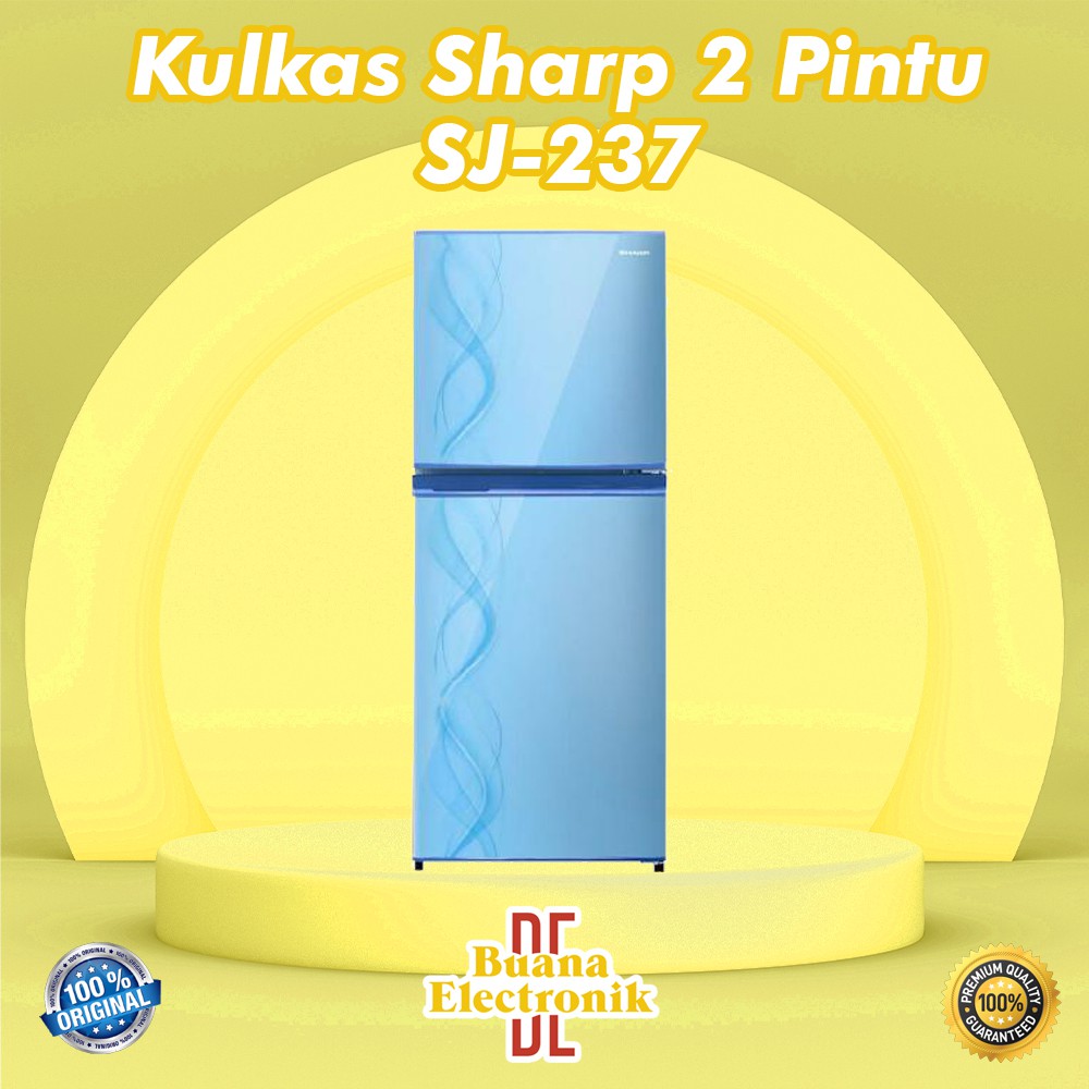Jual KULKAS 2 PINTU SHARP 236 NEW MODEL MOTIF ORIGINAL | Shopee Indonesia