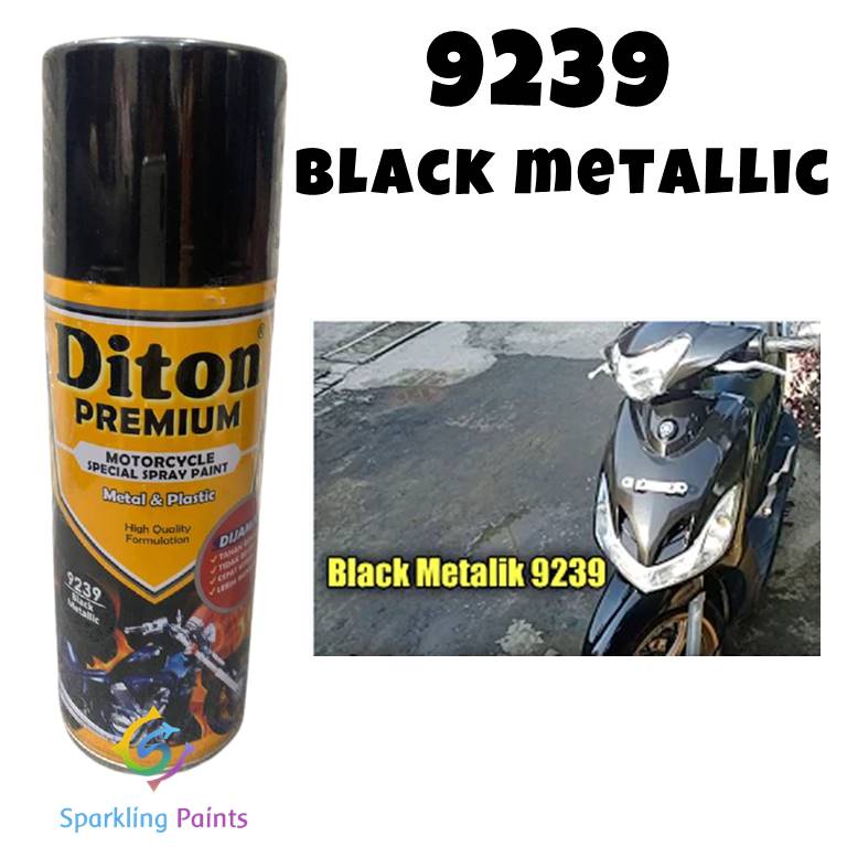 Jual Diton Premium Black Metallic 9239 Hitam Metalik 400ml Cat Semprot Pilok Pilox Pylox 7693