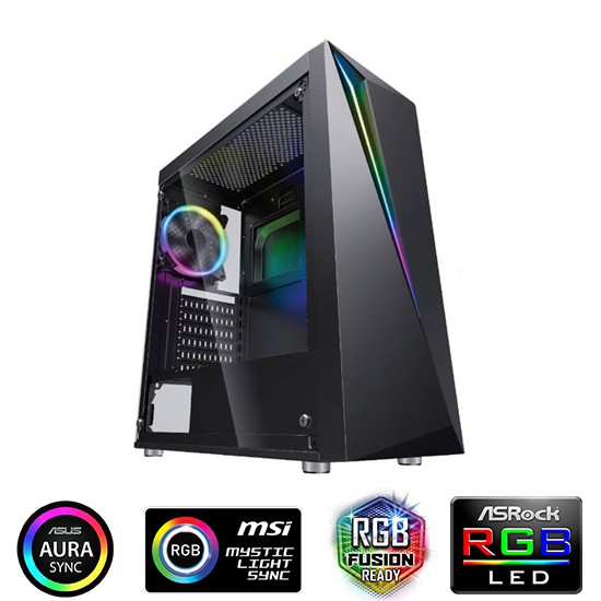 Jual Casing Gaming Komputer PC CPU ENLIGHT FLASH RGB LED Strip (NON PSU ...