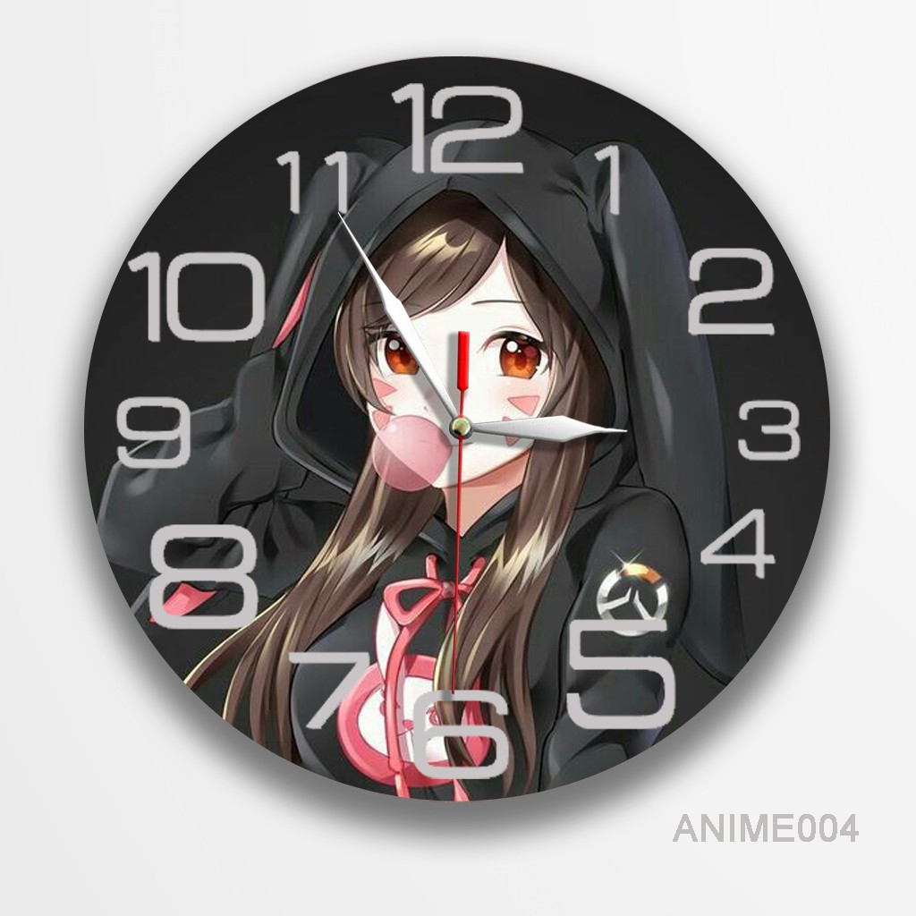 Jual JAM DINDING KAYU KARAKTER ANIMASI CARTOON WALPAPER DECOR UNIK