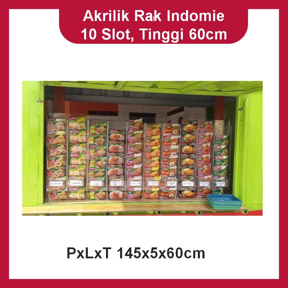 Jual Akrilik Warmindo Rak Indomie Pxlxt X X Cm Shopee Indonesia