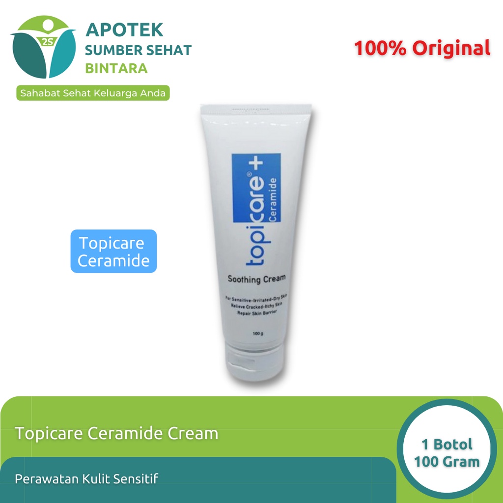 Jual Topicare Ceramide Soothing Cream 1 botol 100 gram | Shopee Indonesia