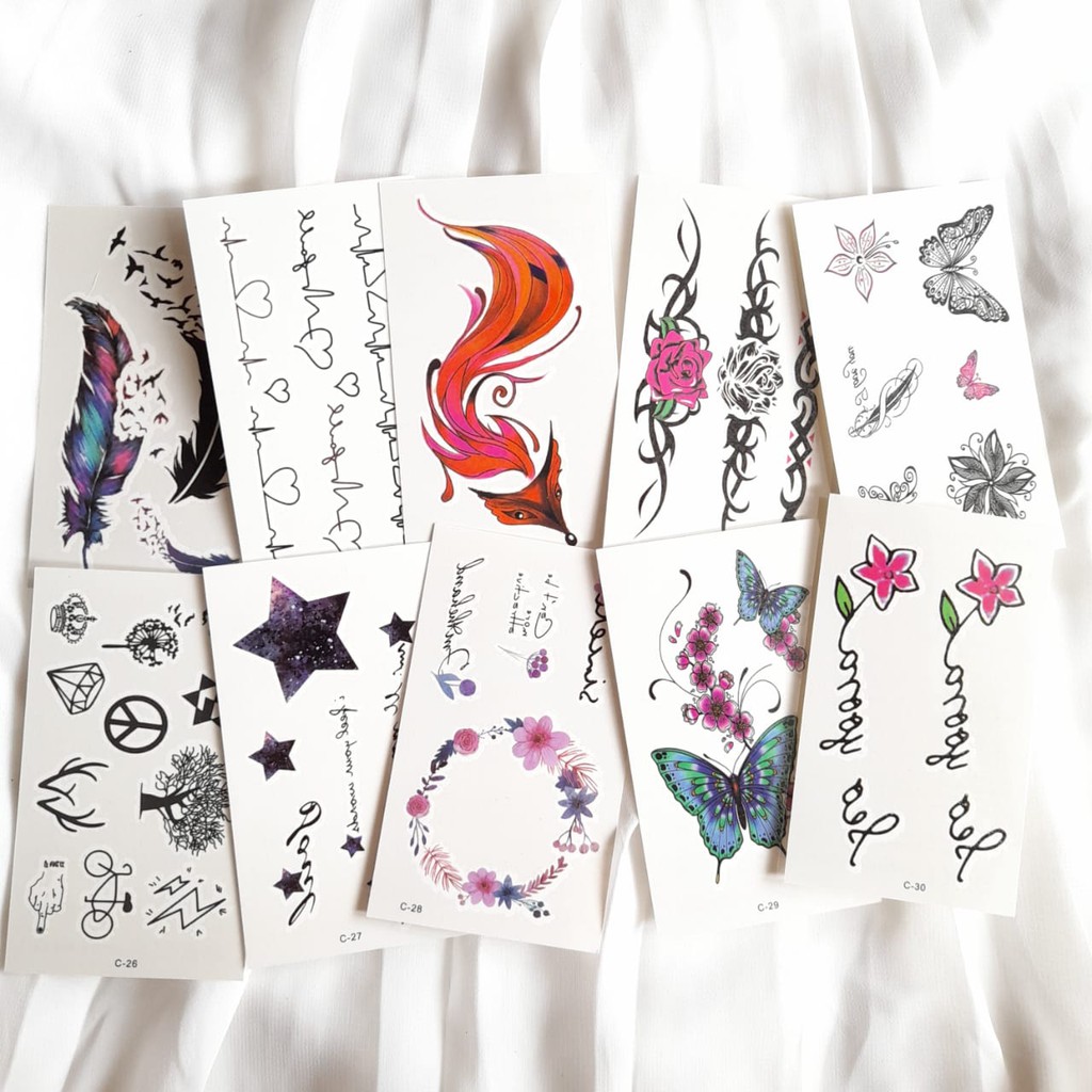 Jual STIKER TATO TEMPORER | TEMPORARY TATTOO | TDT-CPART3 | Shopee ...