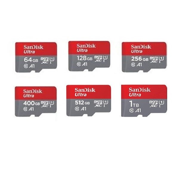 Jual Sandisk Ultra Memory Micro SD Card 64GB 128GB 256GB 400GB 512GB