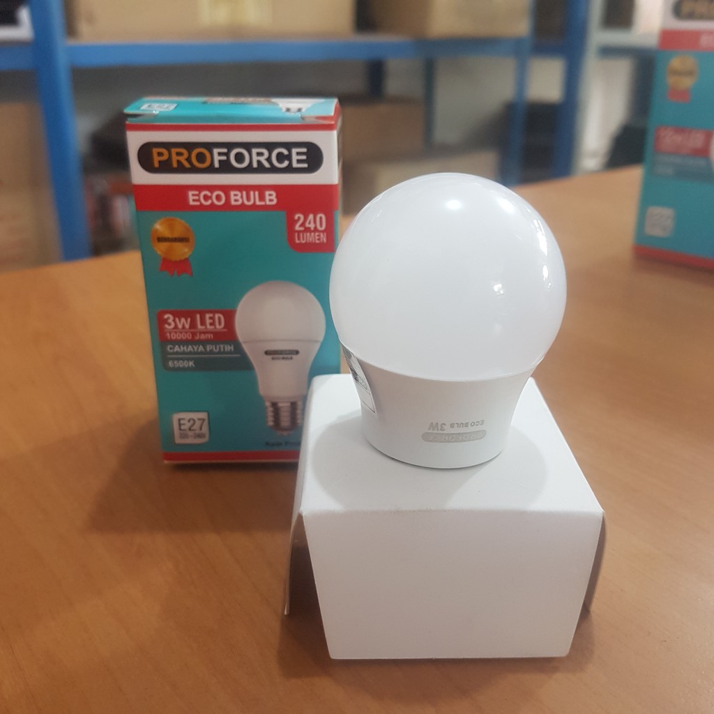 Jual PROFORCE LED ECO BULB 3 Watt | Shopee Indonesia